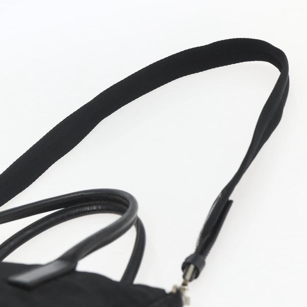 PRADA Hand Bag Nylon 2way Black Silver Auth BA9174 - Picture 15 of 16